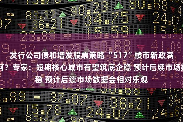 发行公司债和增发股票策略 “517”楼市新政满月 政策效